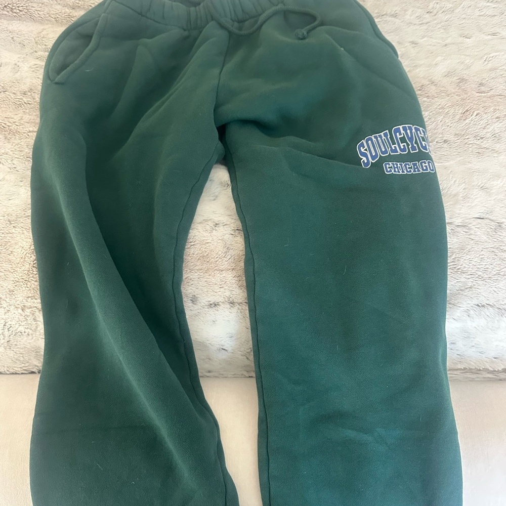 SoulCycle Green Joggers with Relaxed Fit